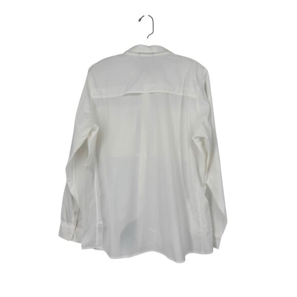 LL Bean Tropicwear Pro Sunsmart Shirt Womens XL White UPF 50 Button Up NWT Hike - Picture 3 of 7